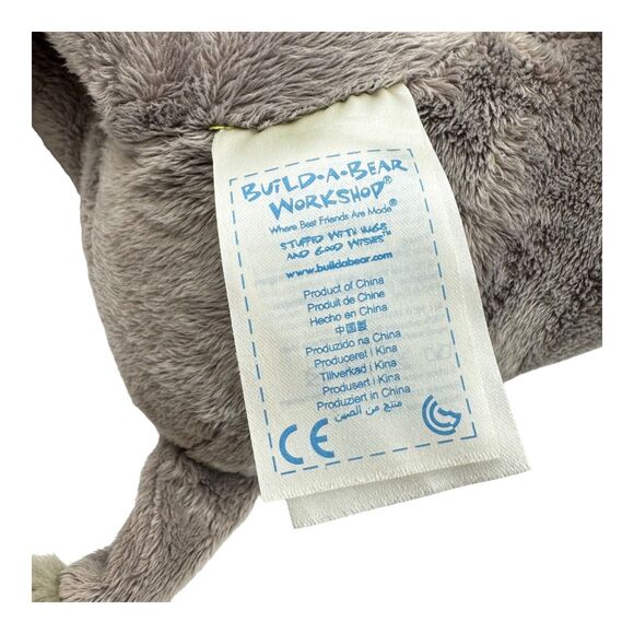 Build a Bear Plush Asian Elephant No Tusks Stuffed Animal Toy RETIRED 2014 HTF - Picture 12 of 16